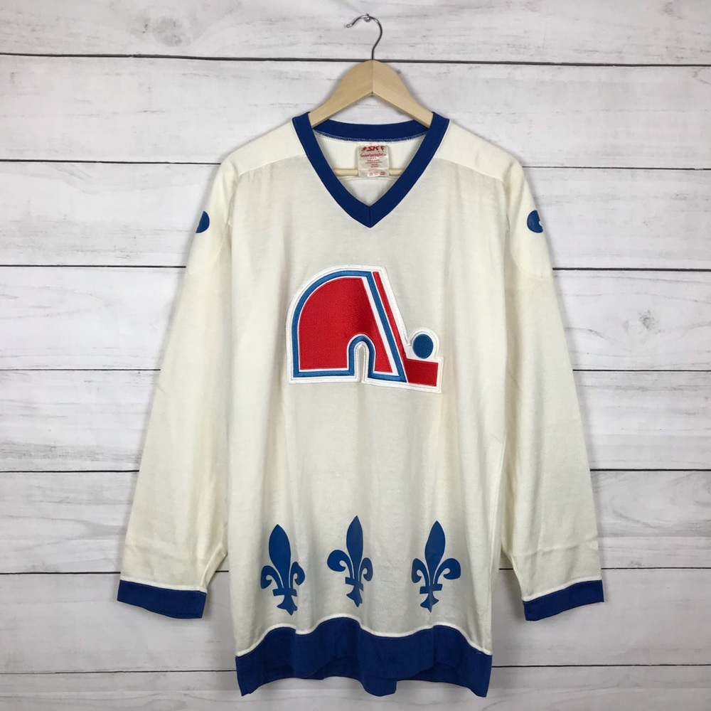 Vintage 1970s RARE Quebec Nordiques NHL Jersey - Picture 1 of 6